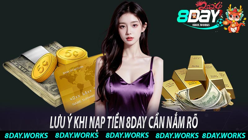 Lưu ý khi nạp tiền 8Day cần nắm rõ