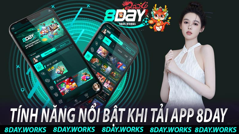 Tính năng nổi bật khi tải app 8day 